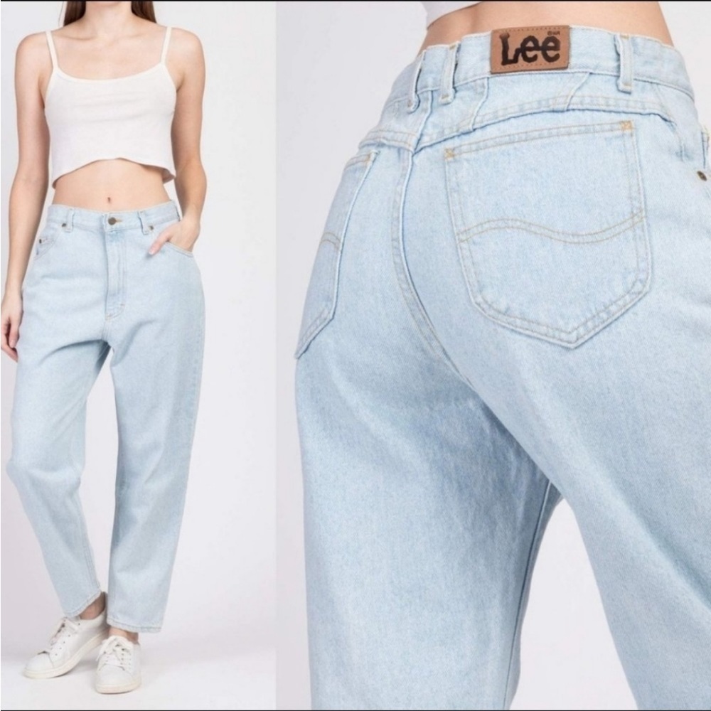 LEE vintage light wash mom jean